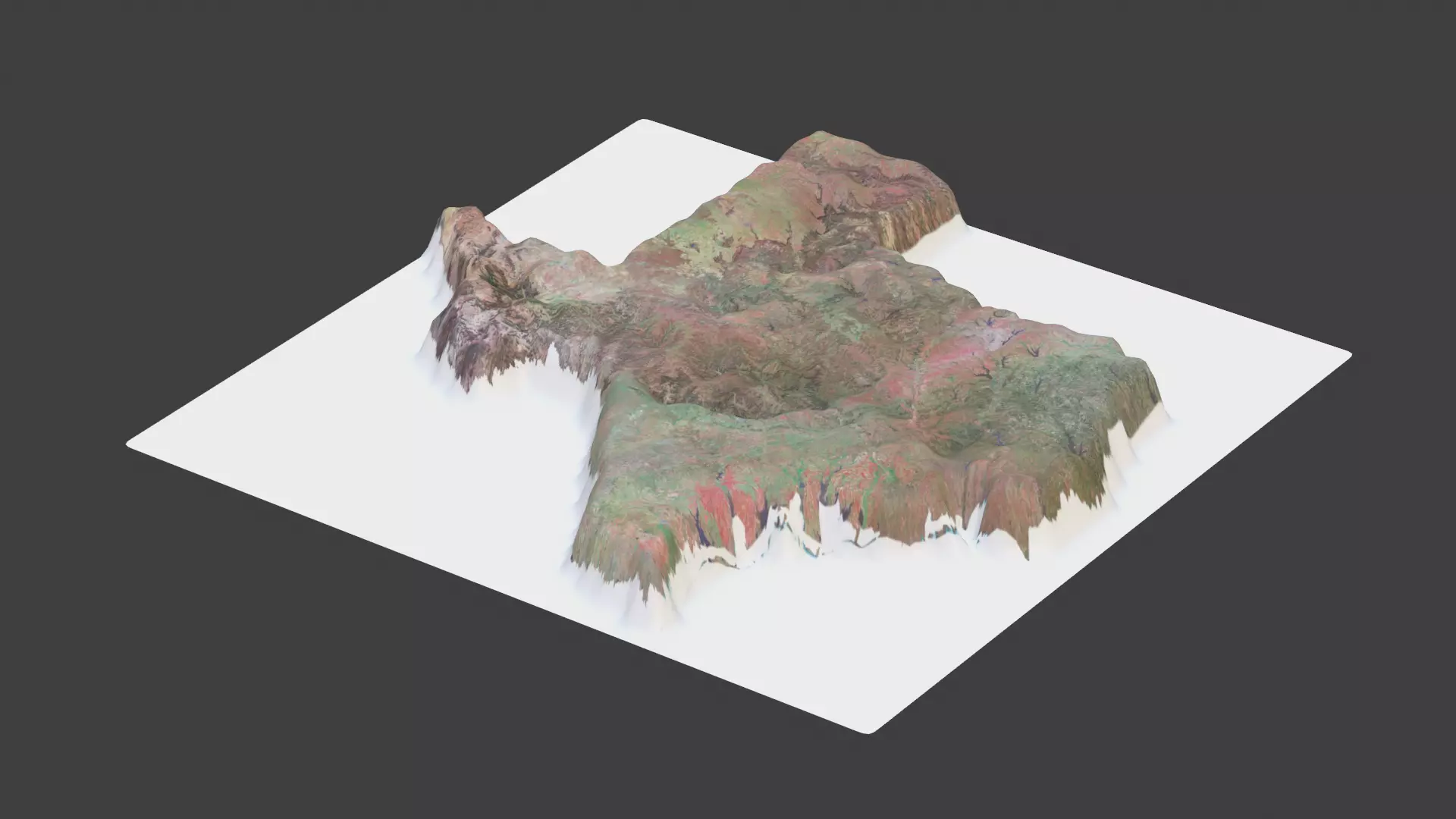 Texas State Low-poly 3D model_0