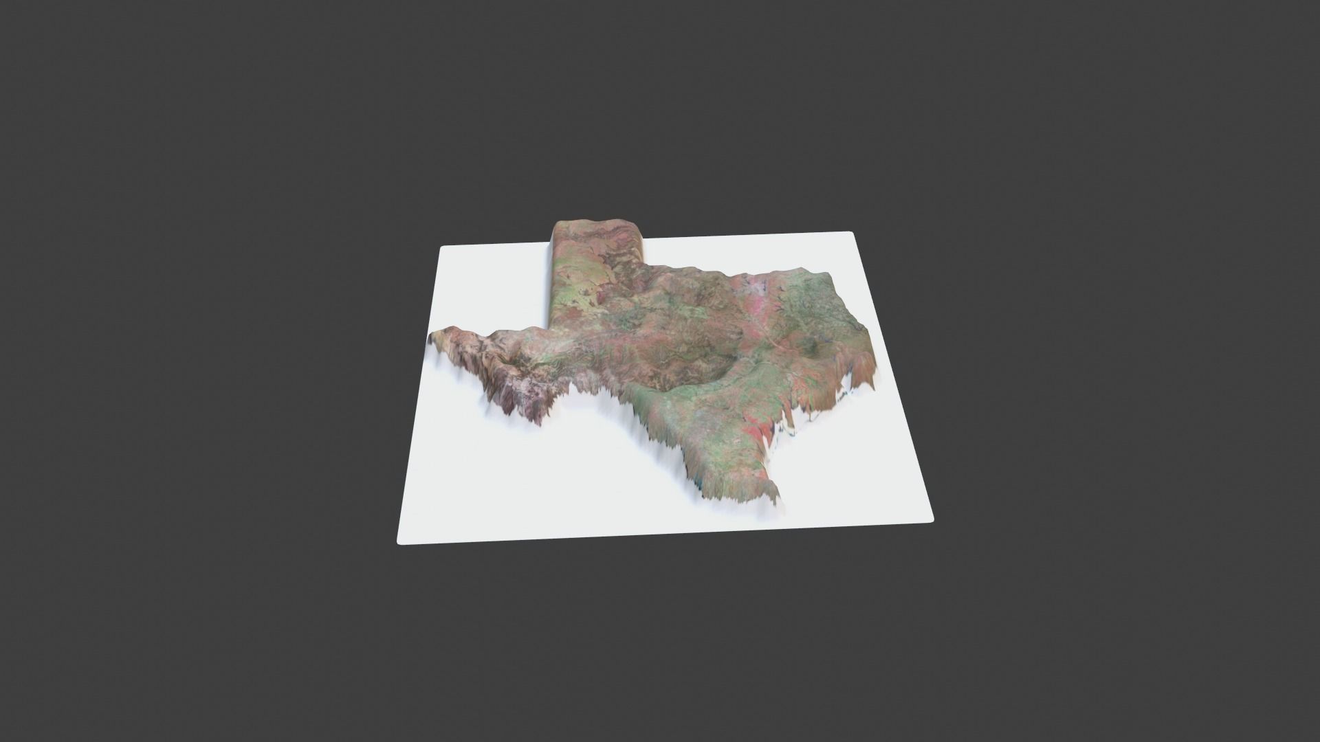 Texas State Low-poly 3D model_1