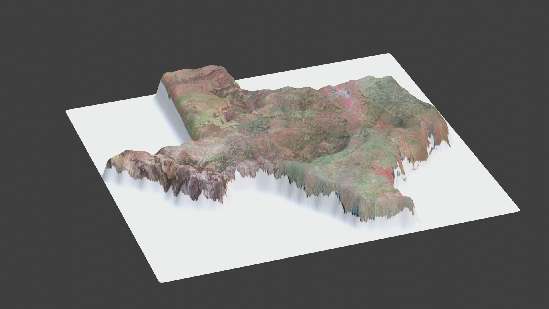 Texas State Low-poly 3D model_4