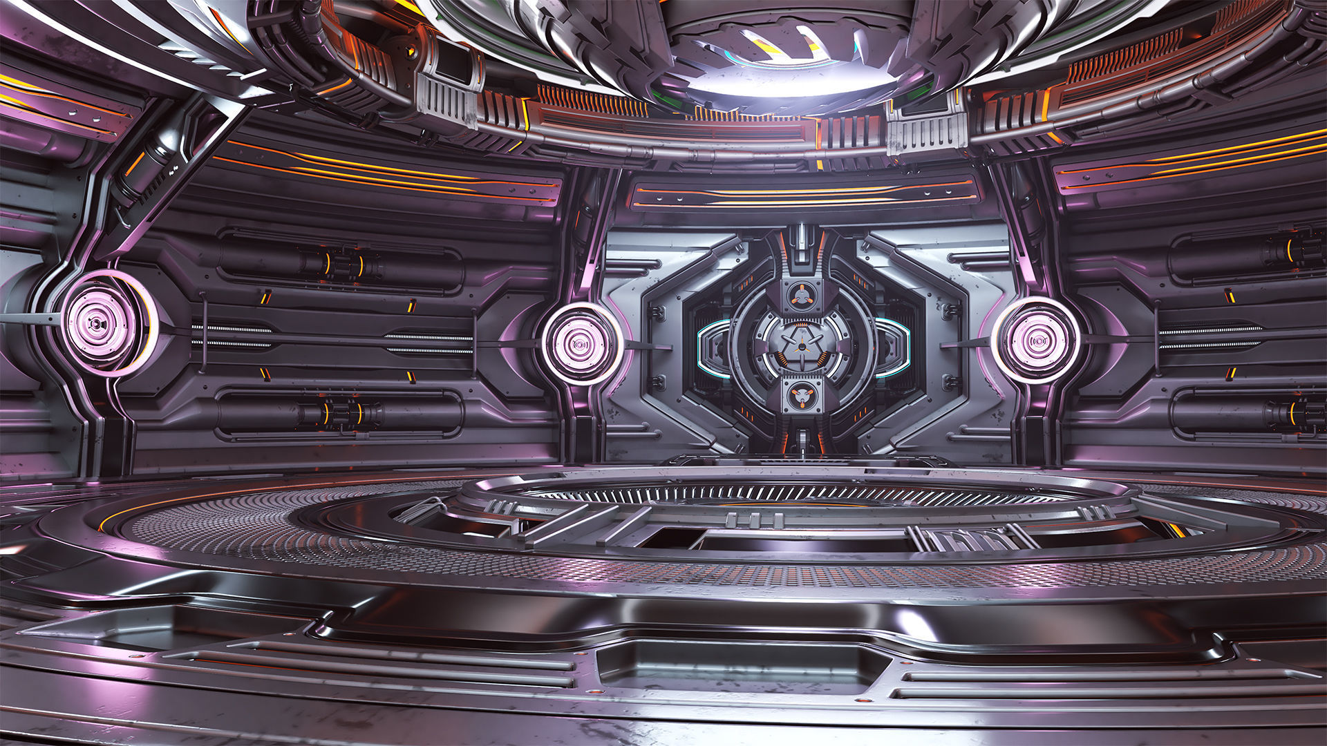 Sci-Fi Futuristic Hall For Rendering 3D model | CGTrader