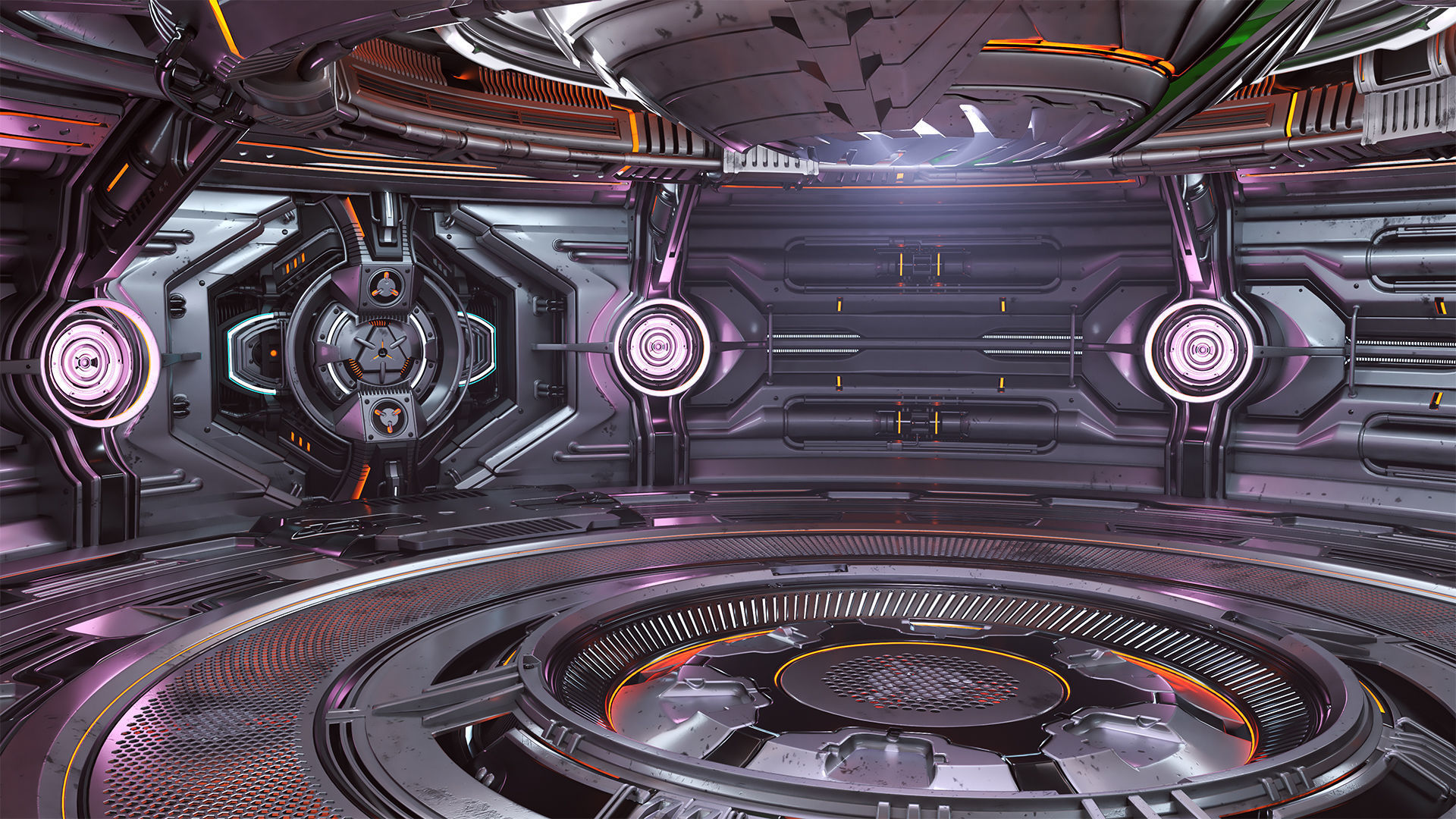 Sci-Fi Futuristic Hall For Rendering 3D model | CGTrader