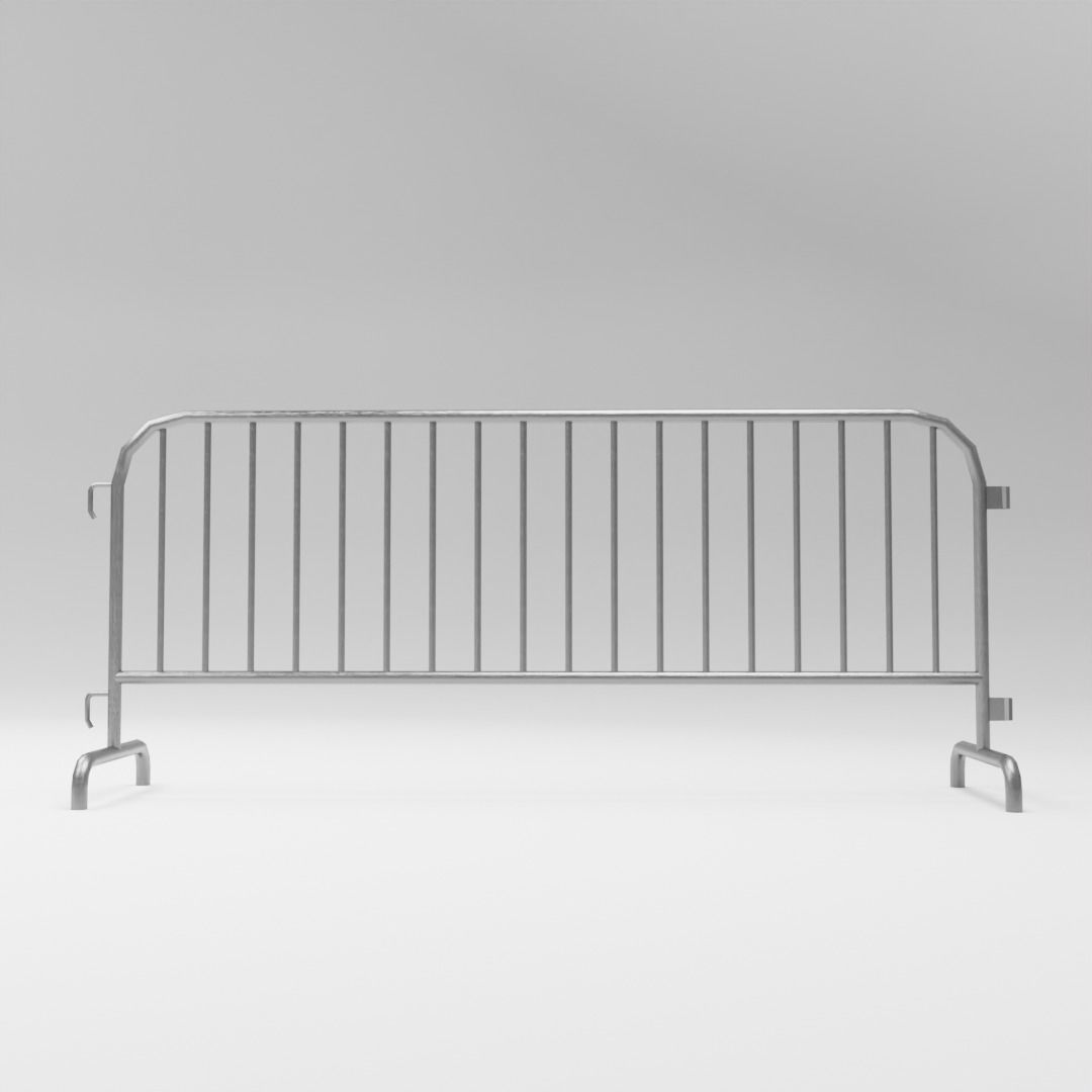 Decorative City Barriers Low-poly 3D model_13