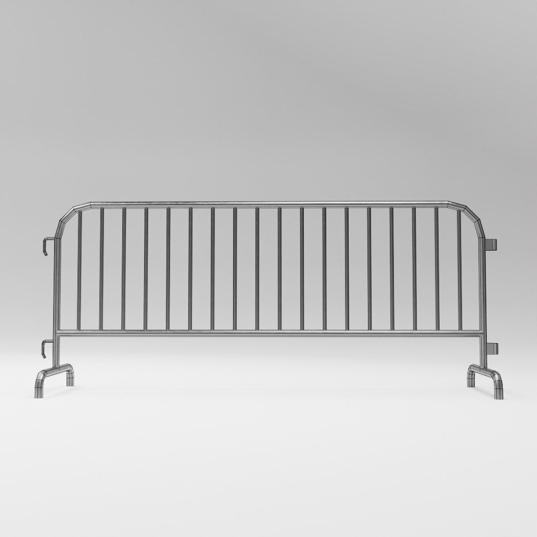 Decorative City Barriers Low-poly 3D model_14