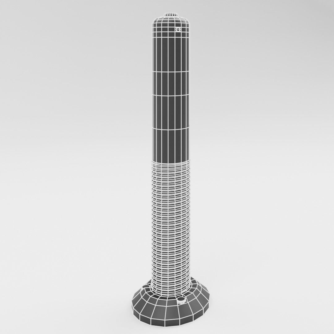 Decorative City Barriers Low-poly 3D model_8