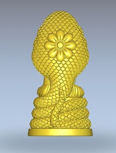 Nak Prog Statue Cambodian 3D model_2