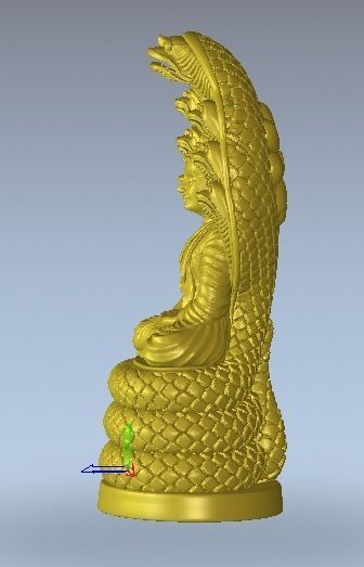 Nak Prog Statue Cambodian 3D model_4