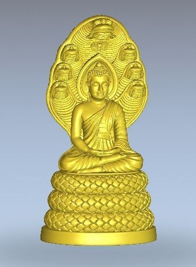 Nak Prog Statue Cambodian 3D model_1