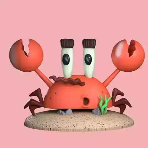 Primitive Mr Krabs  3D print model
