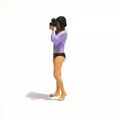 Figure Violet Camera Sexy Girl Standing 1-64 Scale