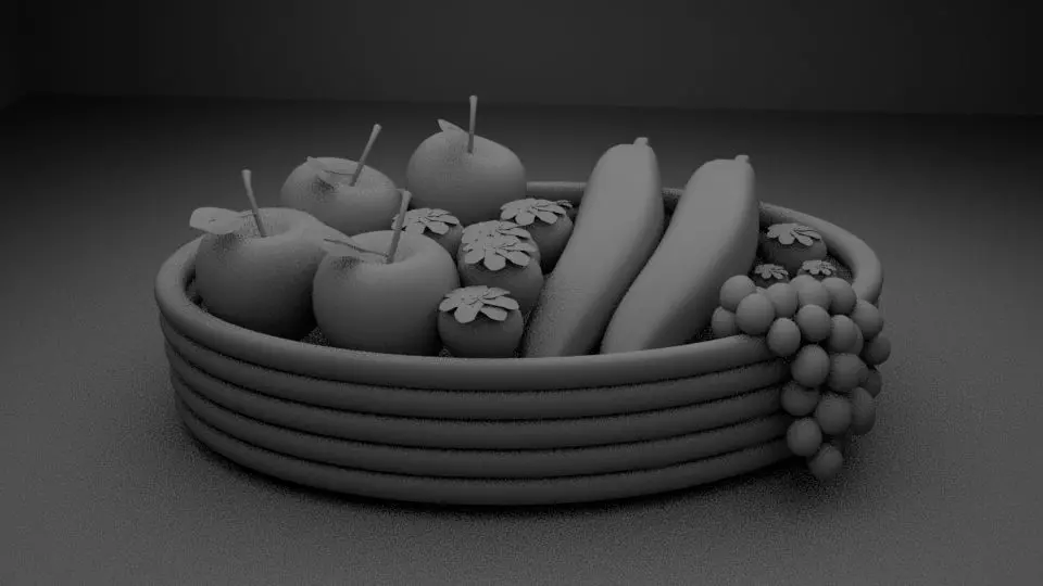 Fruits Basket 3D model_0