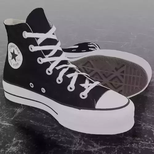 CONVERSE 3D SHOES - BLACK HIGH