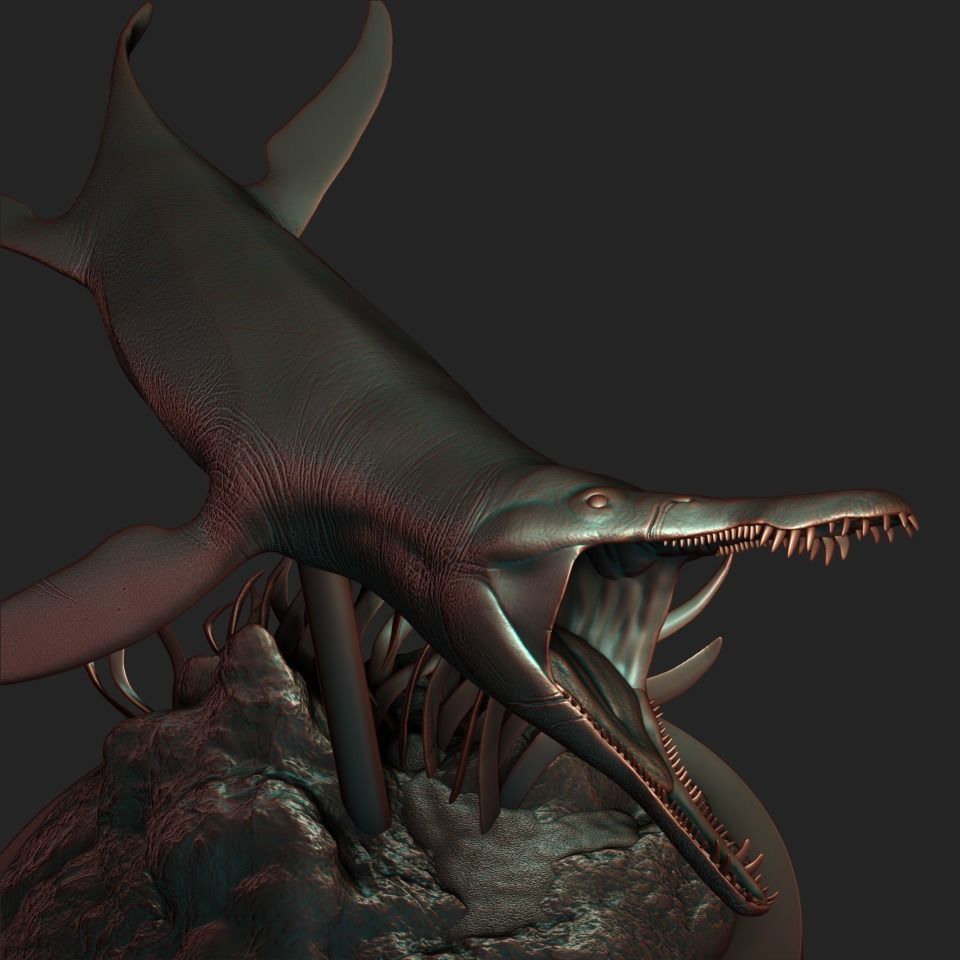 Kronosaurs model for 3d printing 3D print model_4