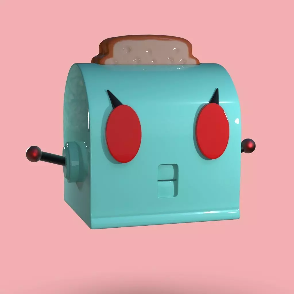 Rosie Toaster For 3D Printing The Jetsons Fan Art 3D print model_0
