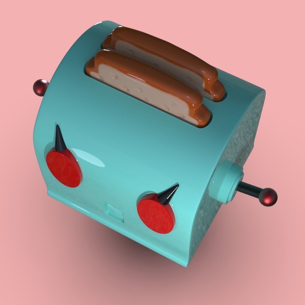 Rosie Toaster For 3D Printing The Jetsons Fan Art 3D print model_3