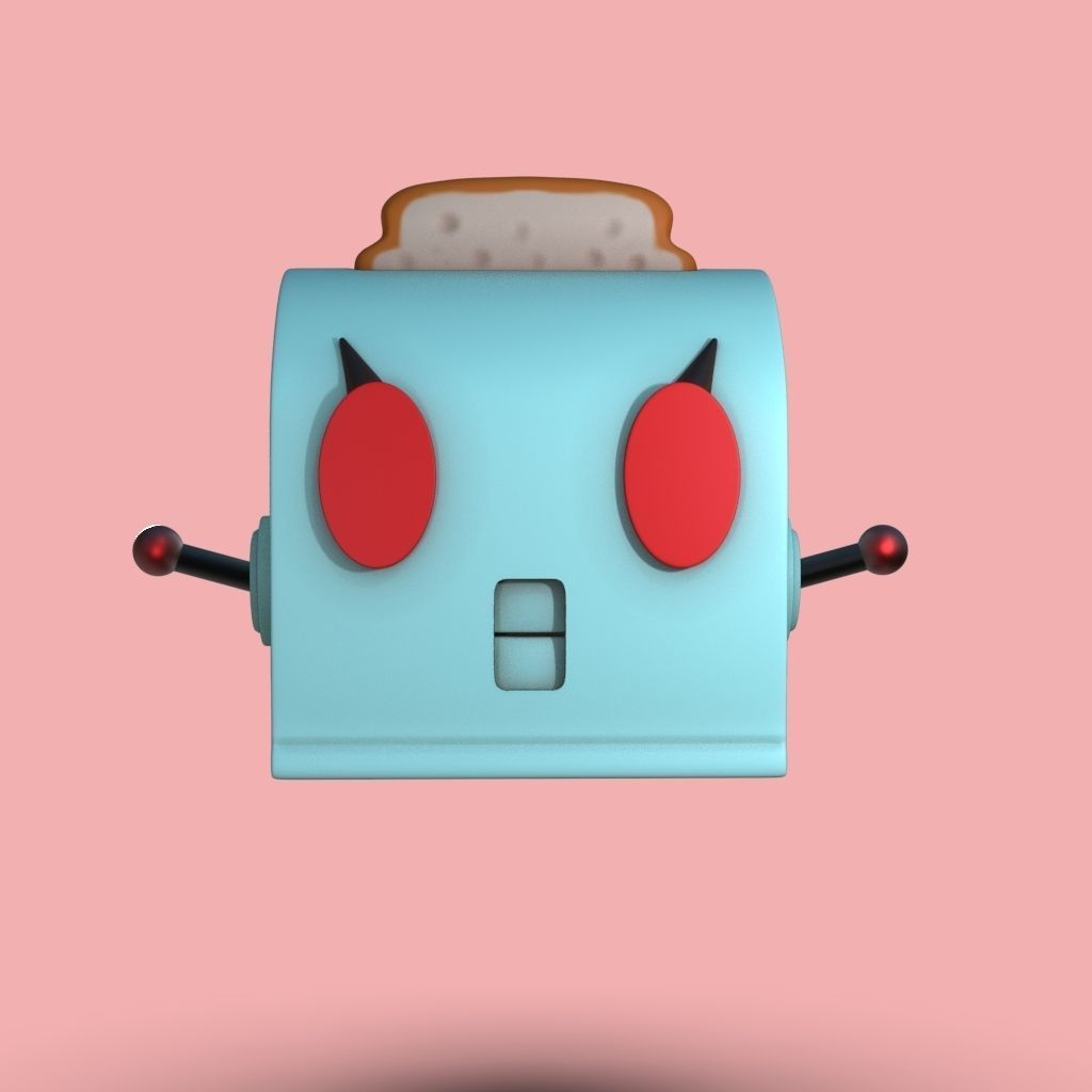 Rosie Toaster For 3D Printing The Jetsons Fan Art 3D print model_1