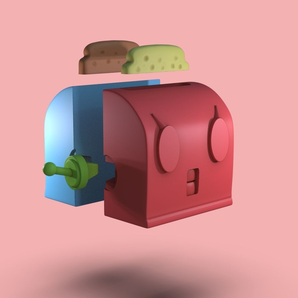 Rosie Toaster For 3D Printing The Jetsons Fan Art 3D print model_5