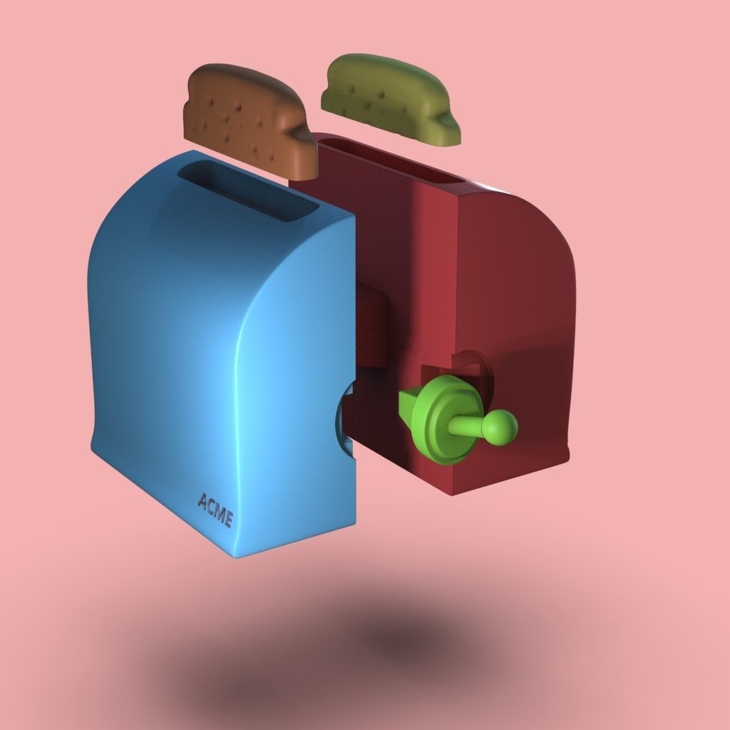 Rosie Toaster For 3D Printing The Jetsons Fan Art 3D print model_8