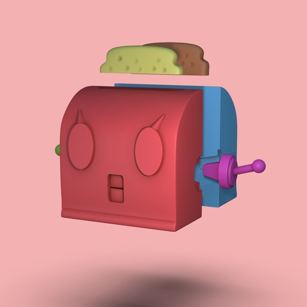 Rosie Toaster For 3D Printing The Jetsons Fan Art 3D print model_4
