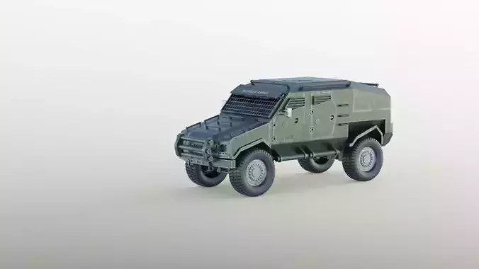 Military Defence Car Project 3d Model with PBR texture Free 3D model