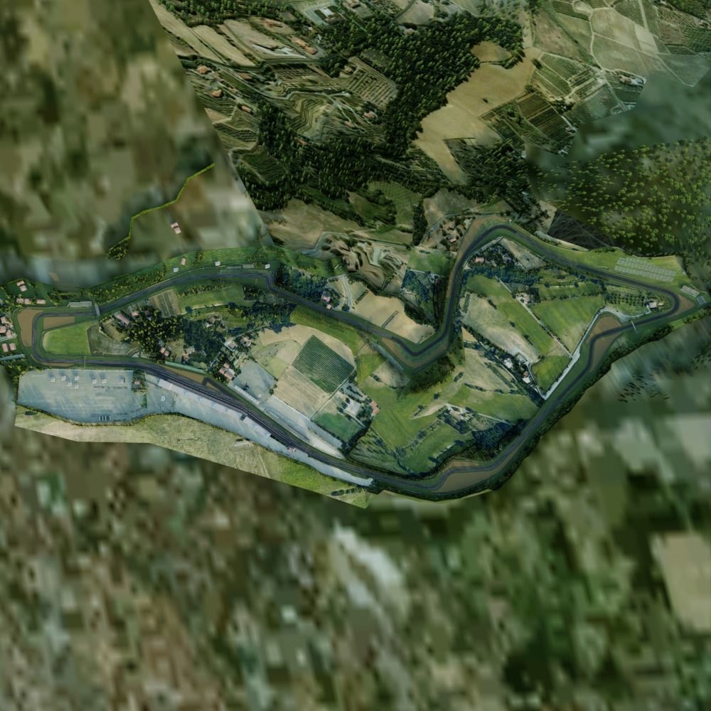 Imola Circuit - Enzo and Dino Ferrari Circuit - Italy Low-poly 3D model_7