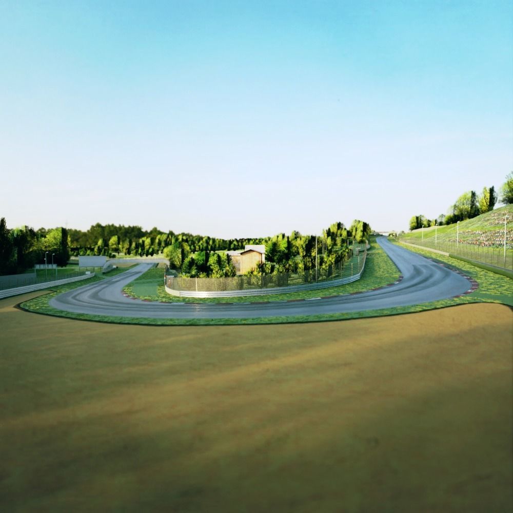 Imola Circuit - Enzo and Dino Ferrari Circuit - Italy Low-poly 3D model_2