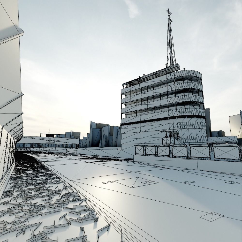 Imola Circuit - Enzo and Dino Ferrari Circuit - Italy Low-poly 3D model_13