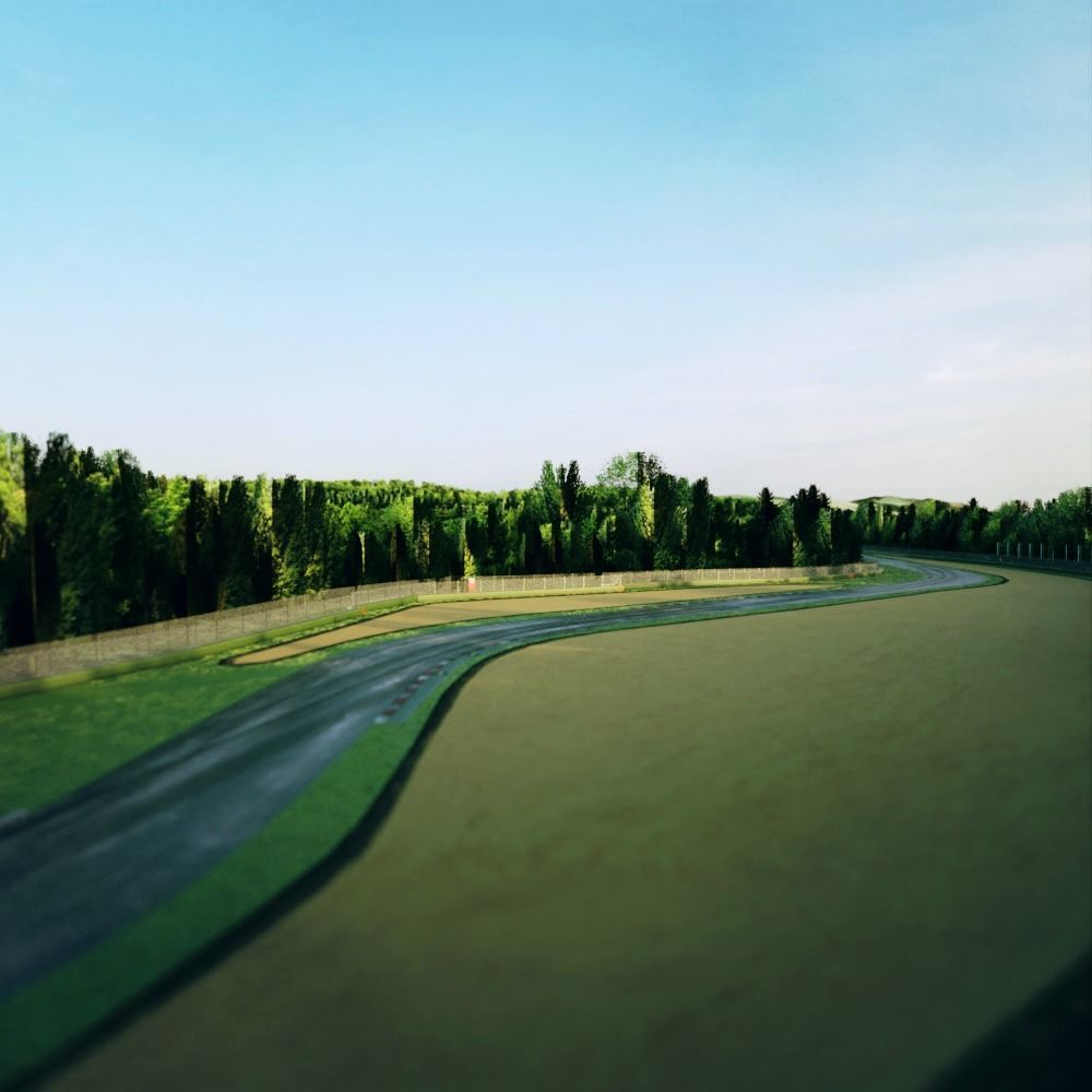 Imola Circuit - Enzo and Dino Ferrari Circuit - Italy Low-poly 3D model_5