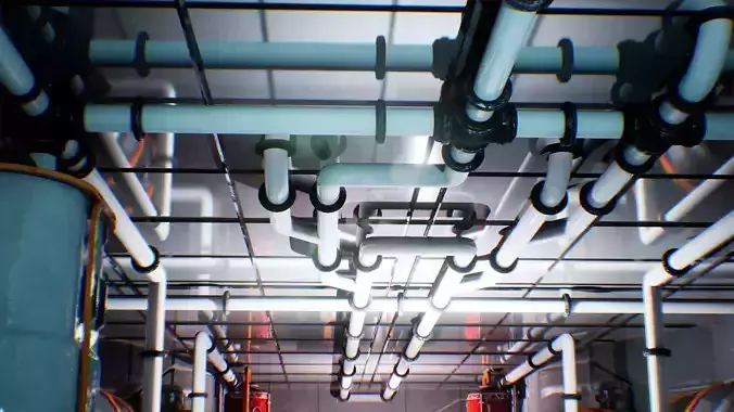 Scifi Modular Pipes 17 Assets