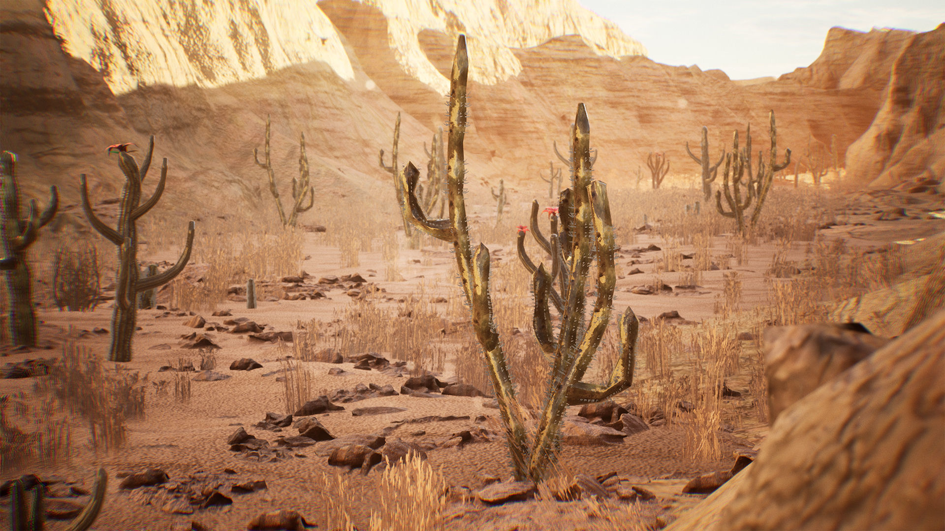 Cactus Package 16 Assets Low-poly 3D model_12