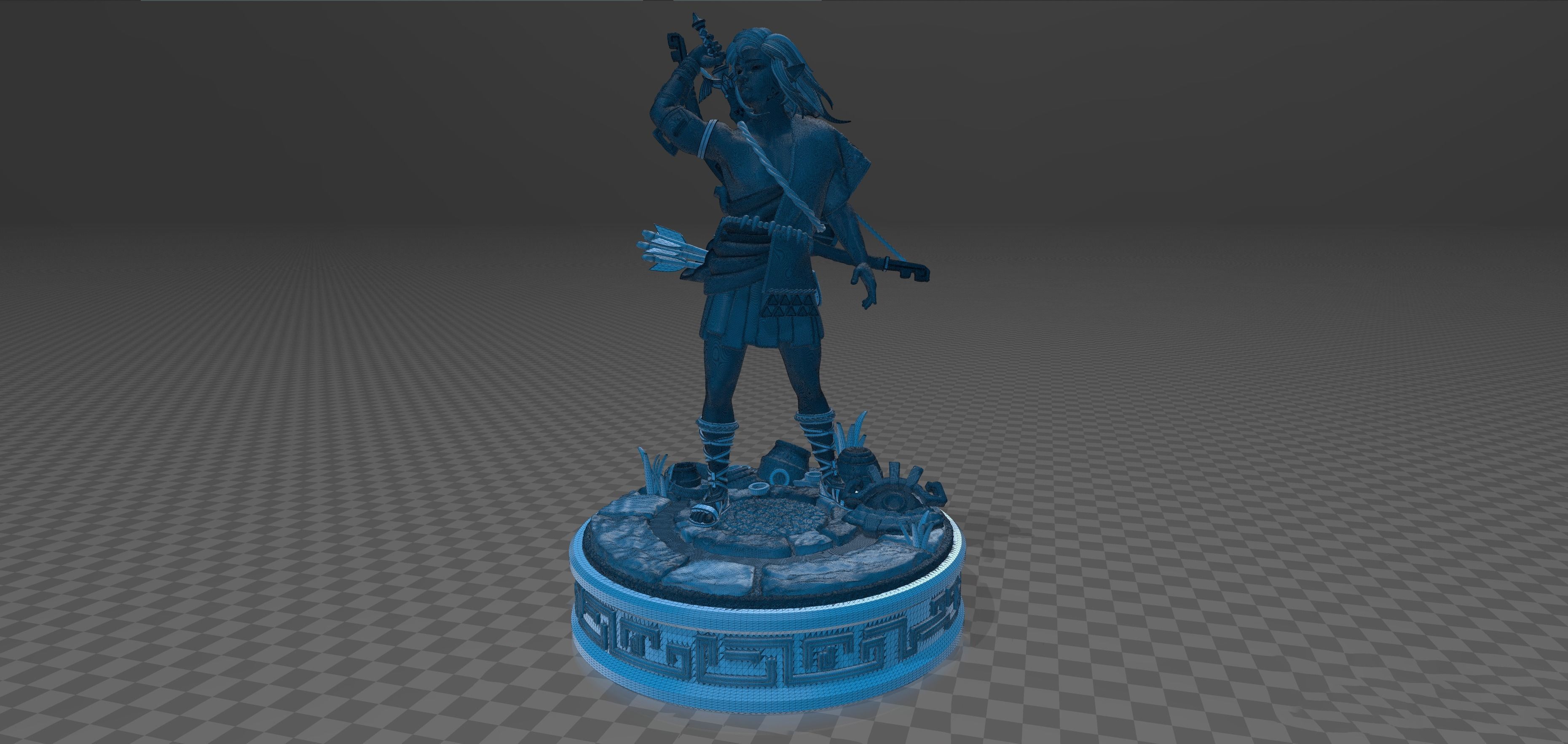 Link HD Statue - Zelda Tears Of The Kingdom - TOTK 3D print model_8