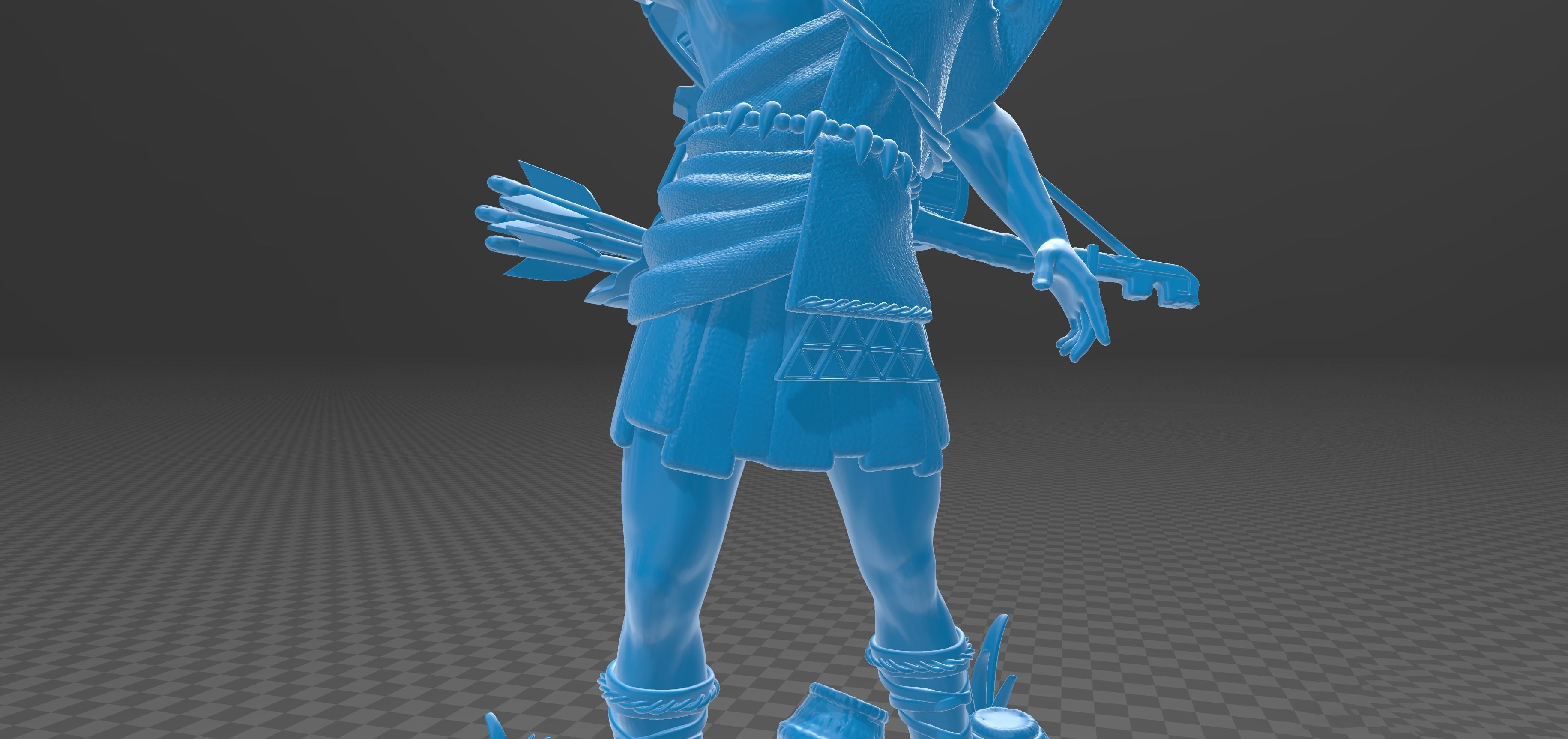 Link HD Statue - Zelda Tears Of The Kingdom - TOTK 3D print model_12