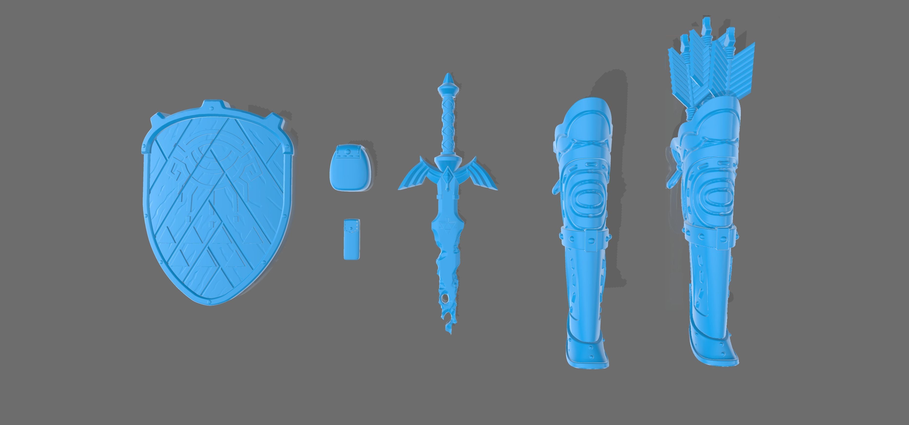 Link HD Statue - Zelda Tears Of The Kingdom - TOTK 3D print model_16