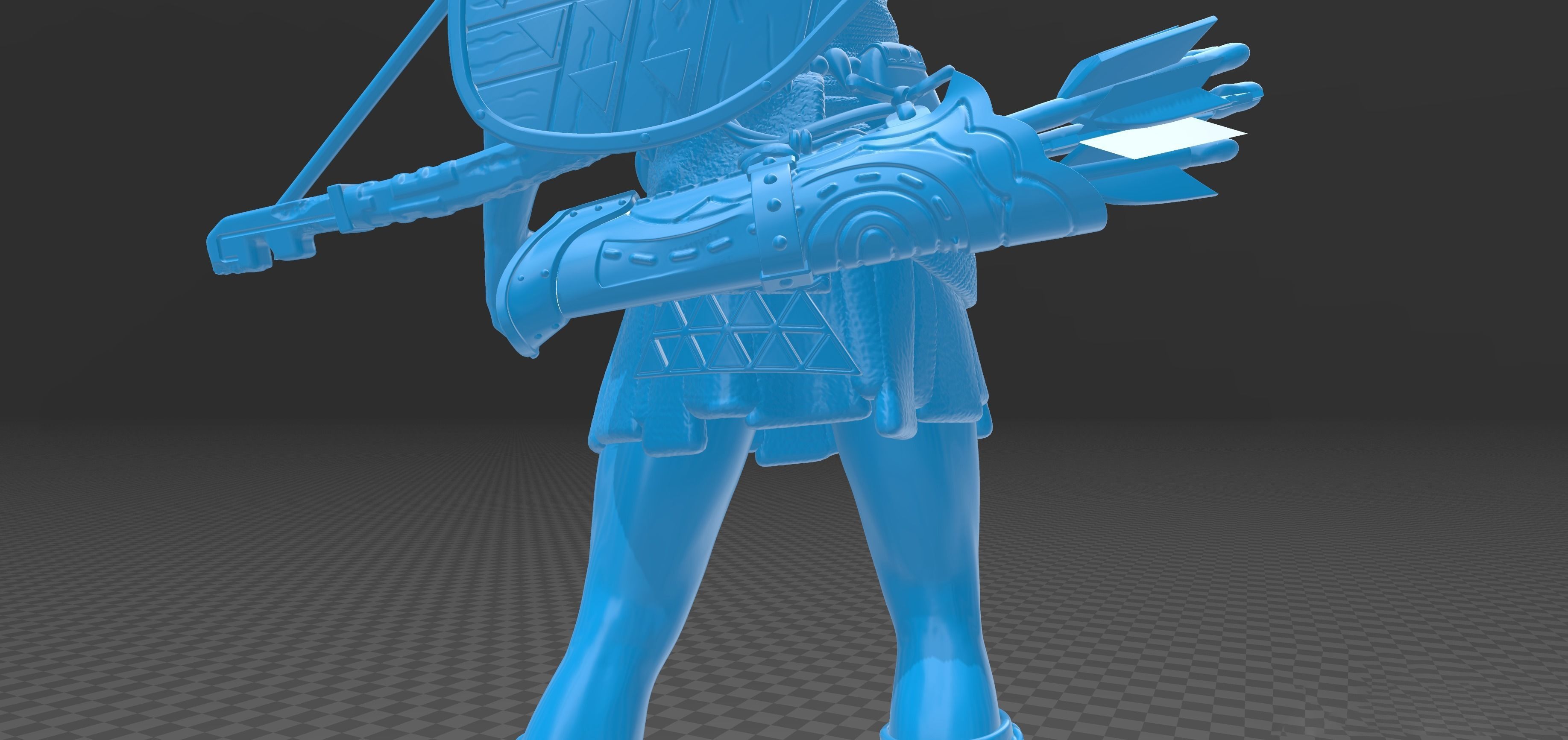 Link HD Statue - Zelda Tears Of The Kingdom - TOTK 3D print model_11