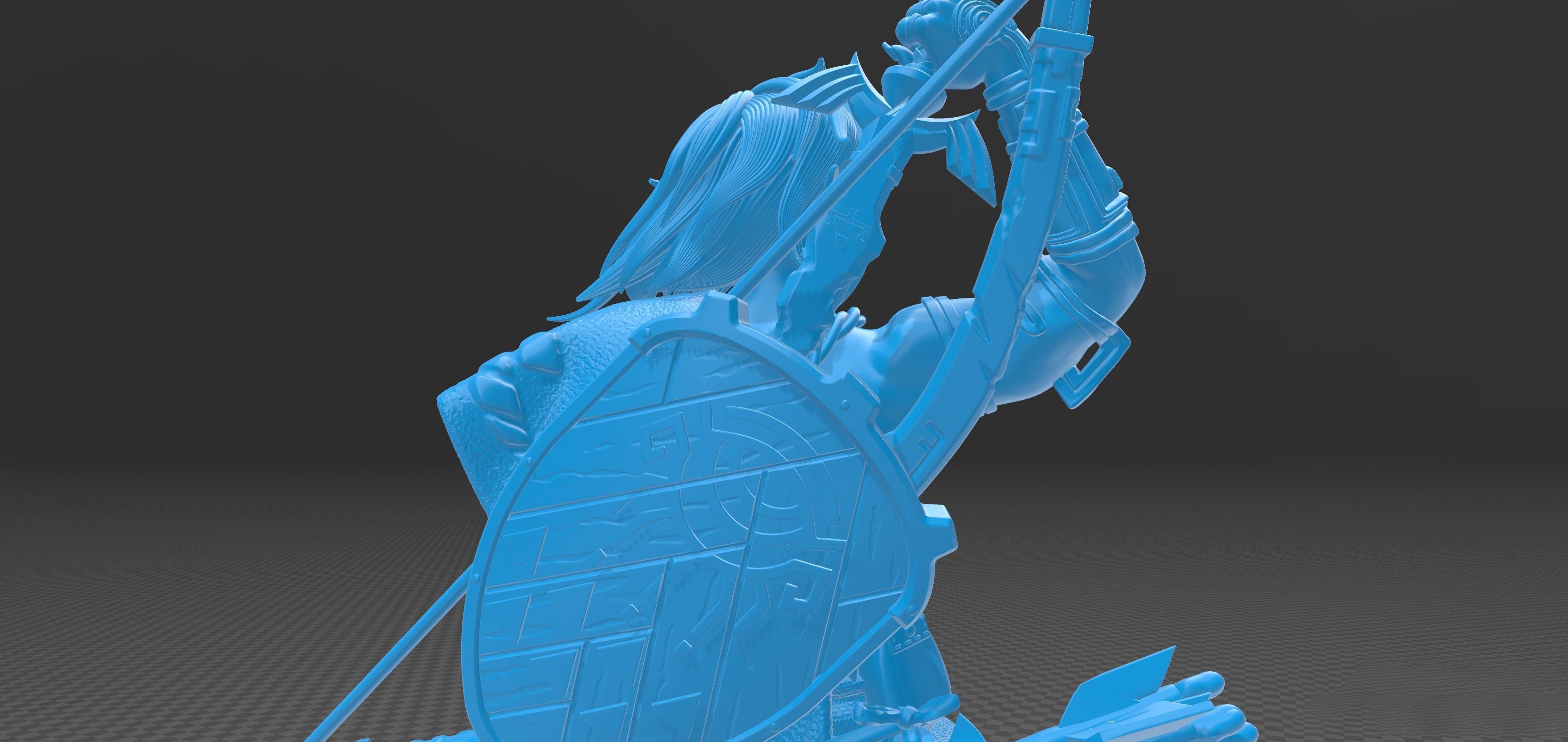 Link HD Statue - Zelda Tears Of The Kingdom - TOTK 3D print model_10