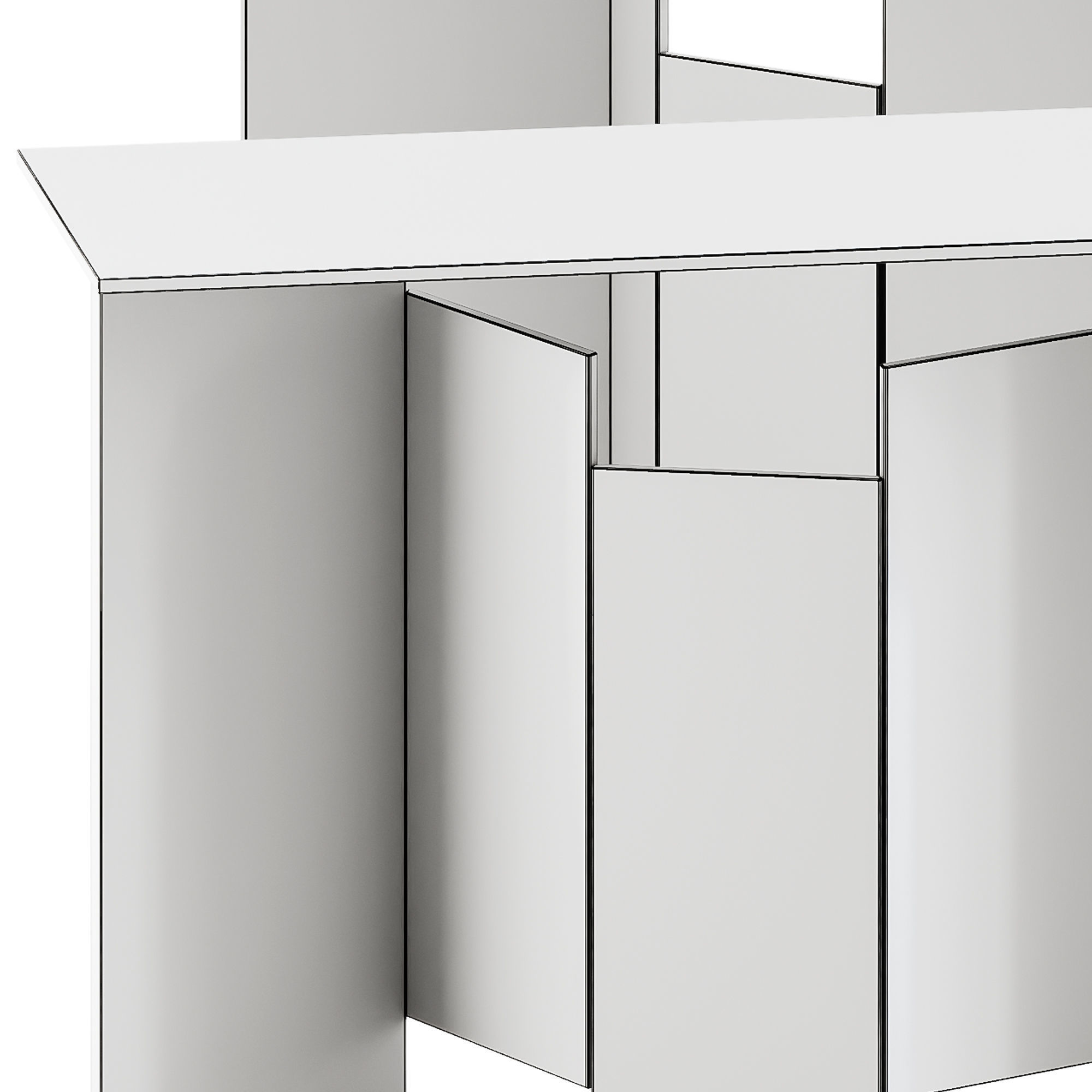 Tonelli Design METROPOLIS Rectangular console table 3D model_5