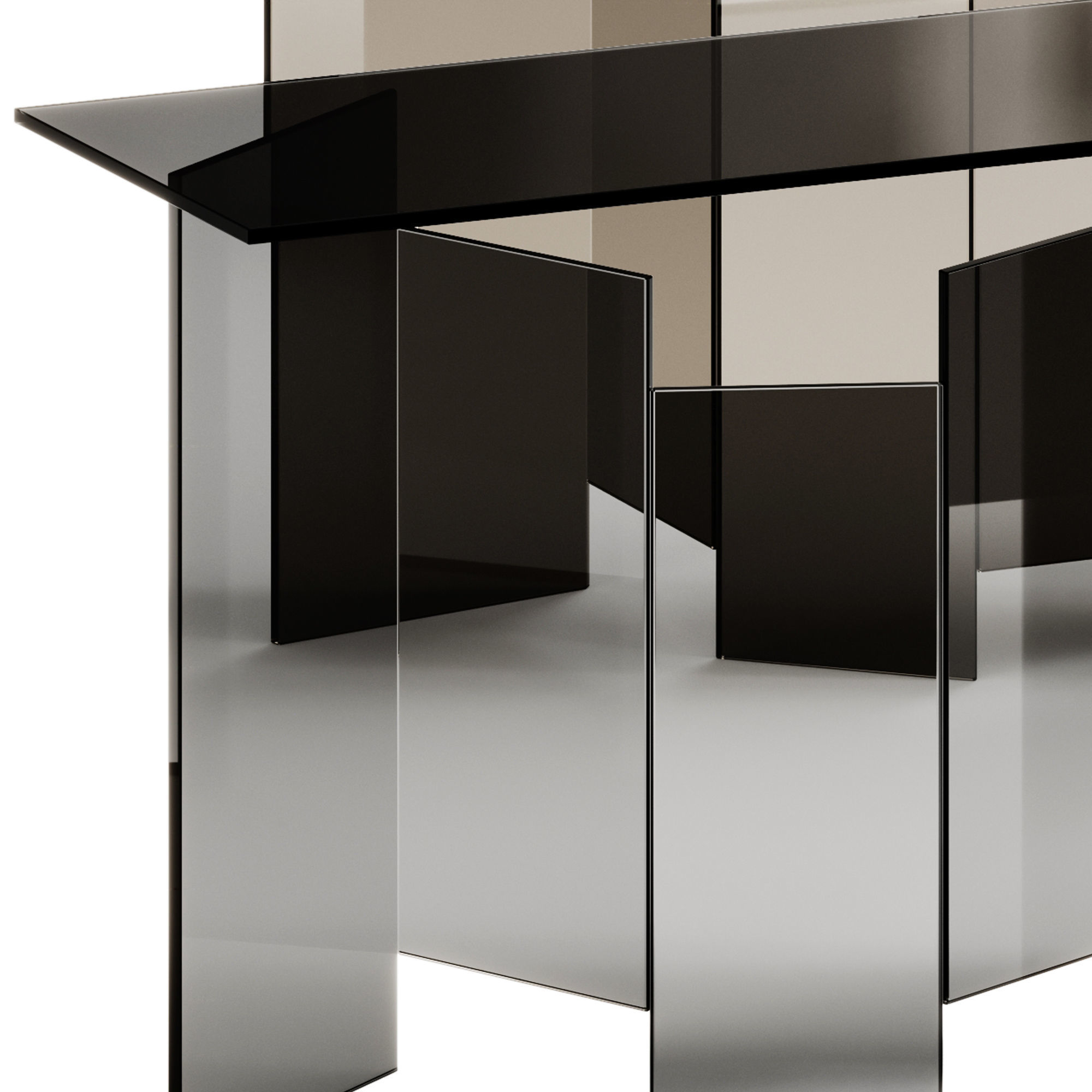 Tonelli Design METROPOLIS Rectangular console table 3D model_2