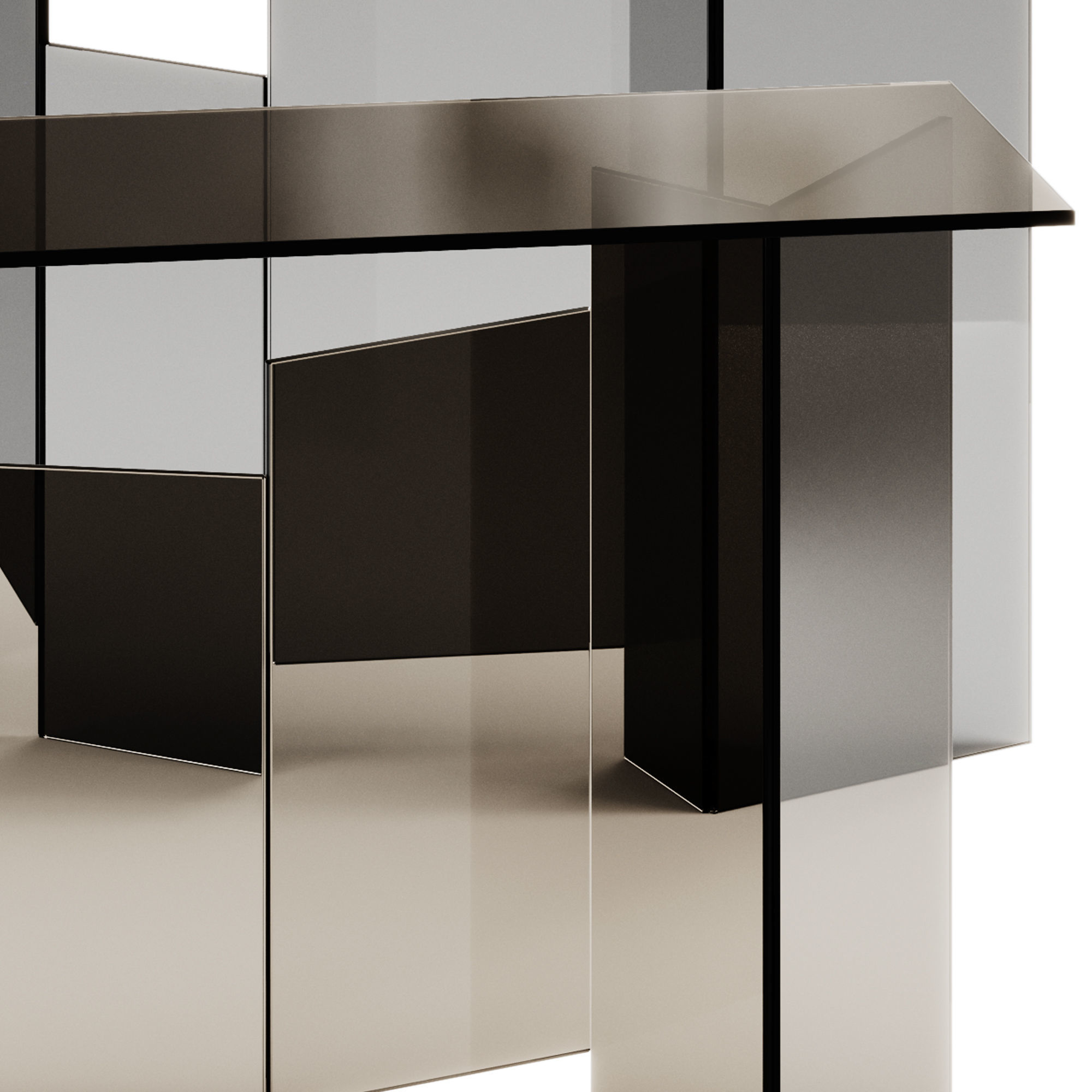 Tonelli Design METROPOLIS Rectangular console table 3D model_3