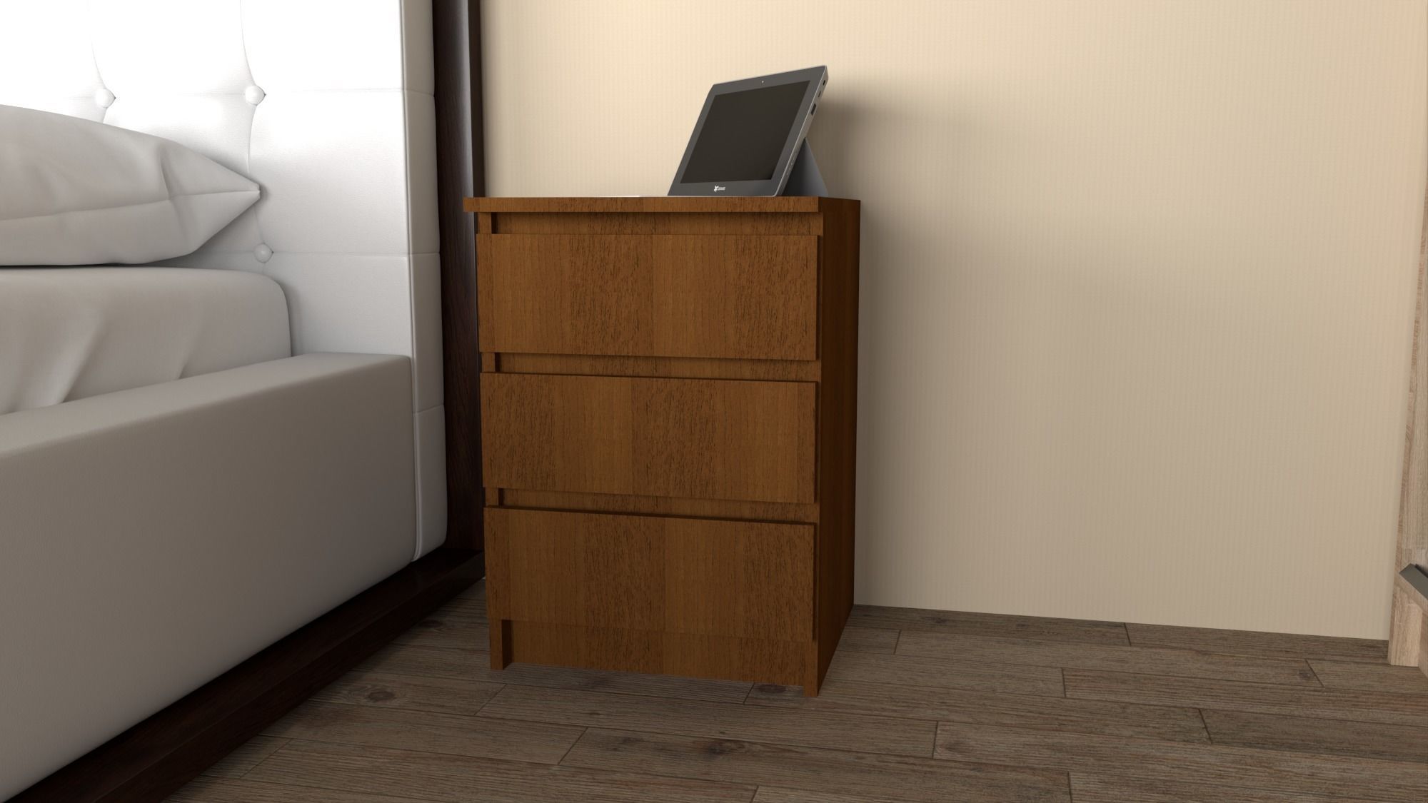  Bedside table Free 3D model_4
