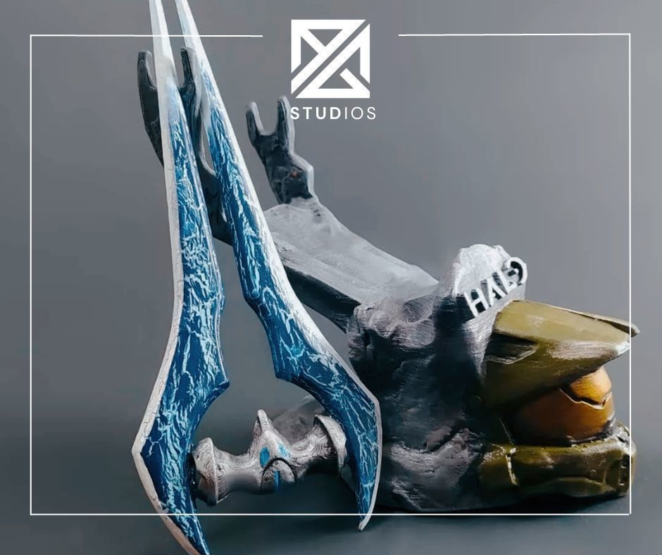 HALO EDITION CONTROLLER SUPPORT - MASTER CHIEF 3D print model_1