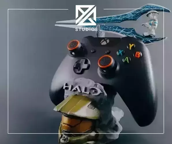 HALO EDITION CONTROLLER SUPPORT - MASTER CHIEF  3D print model