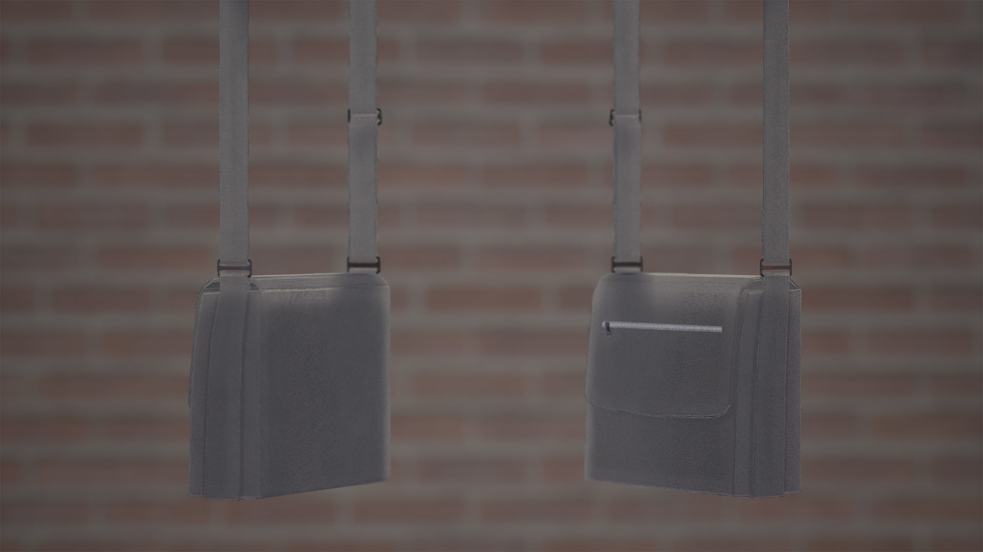 Briefcase Package 11 Assets Low-poly 3D model_11