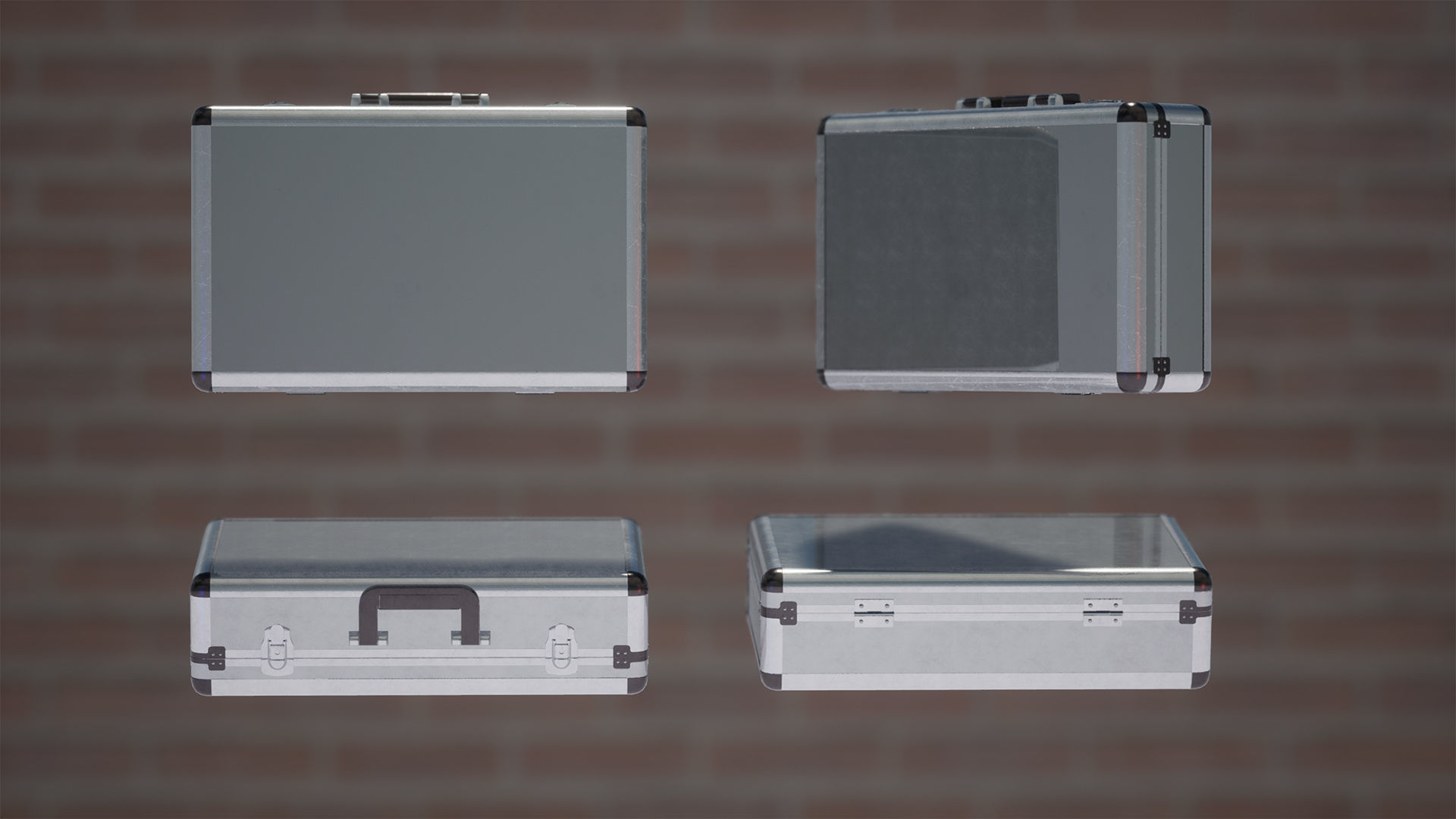 Briefcase Package 11 Assets Low-poly 3D model_2