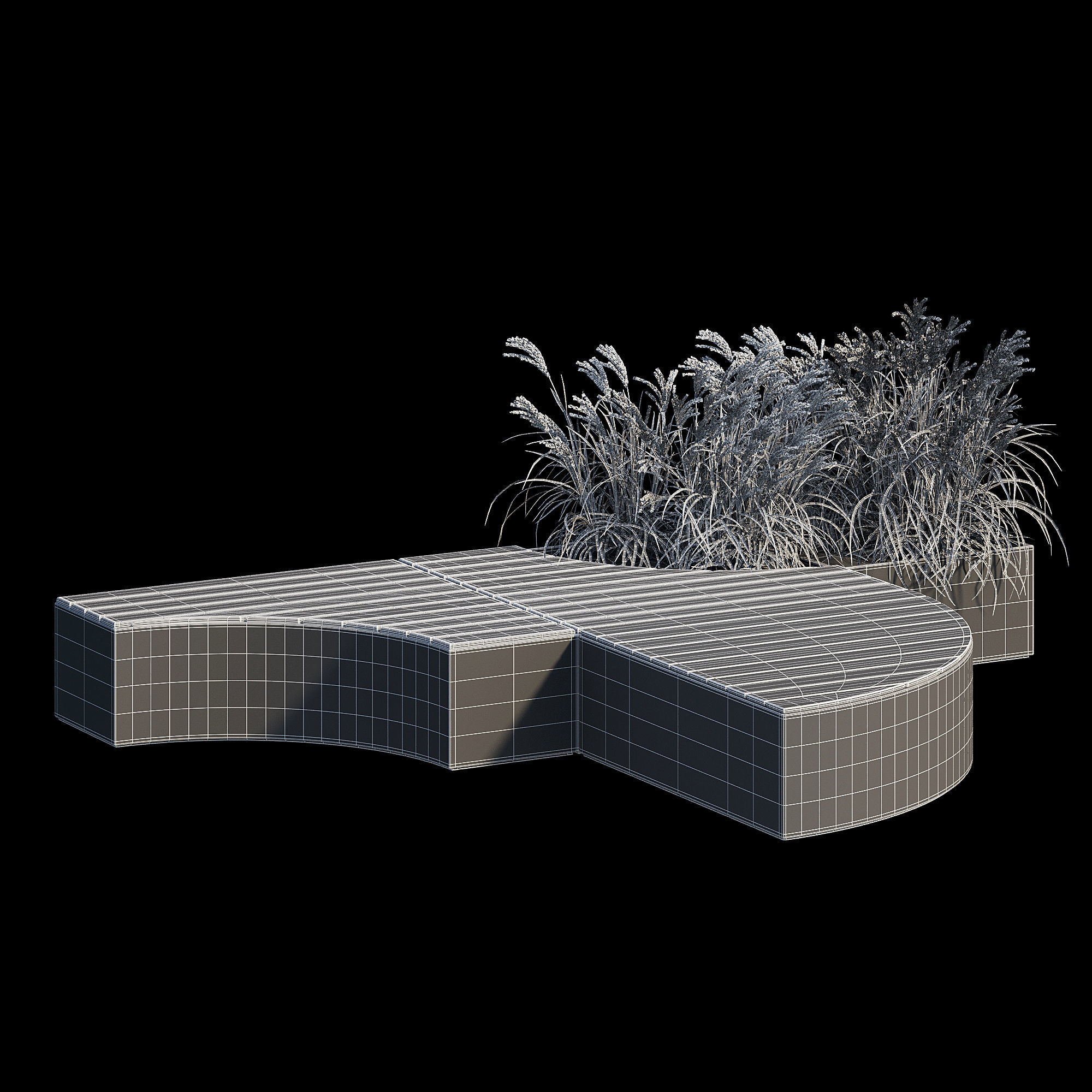 Seating island 3D model | CGTrader