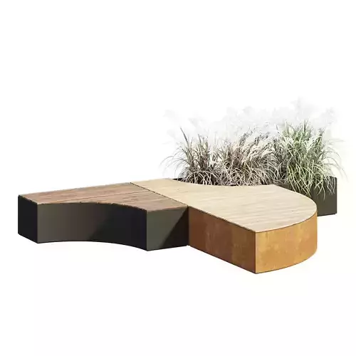 Seating island 3D model