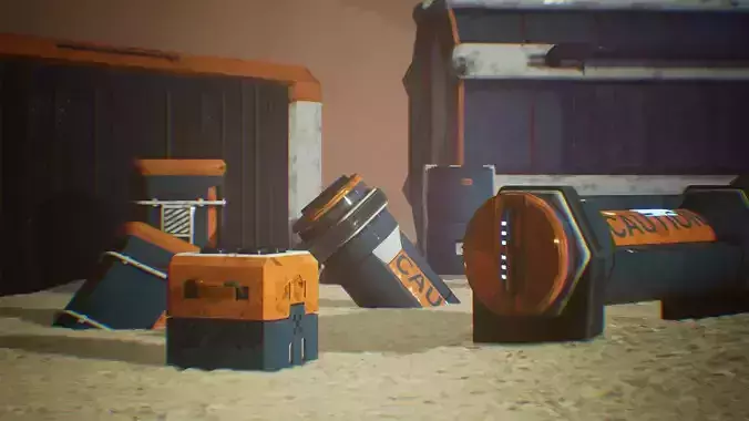 SciFi Containers 11 Assets