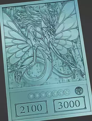 ancient fairy dragon - yugioh 3D print model