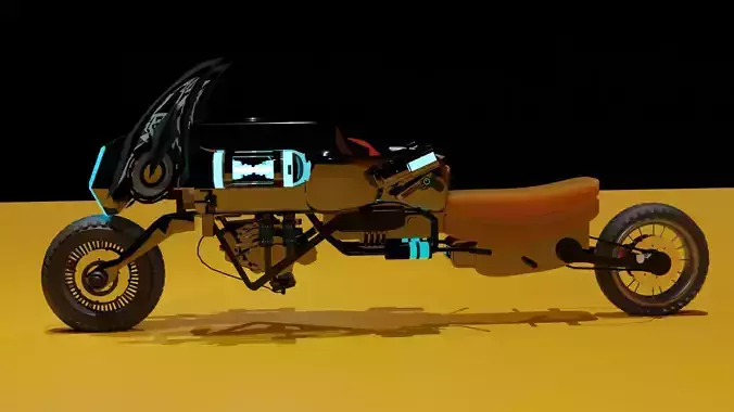 Cosmic Bike Black 3D model