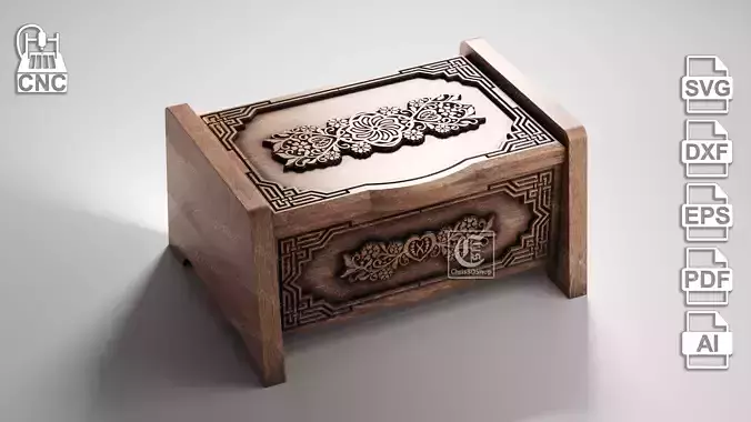 Wooden Box 3 - Files For CNC