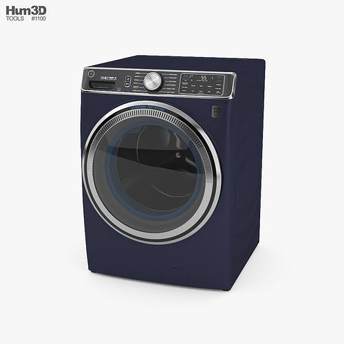 GE GFW850SPNRS Front Load Washing Machine 3D model CGTrader