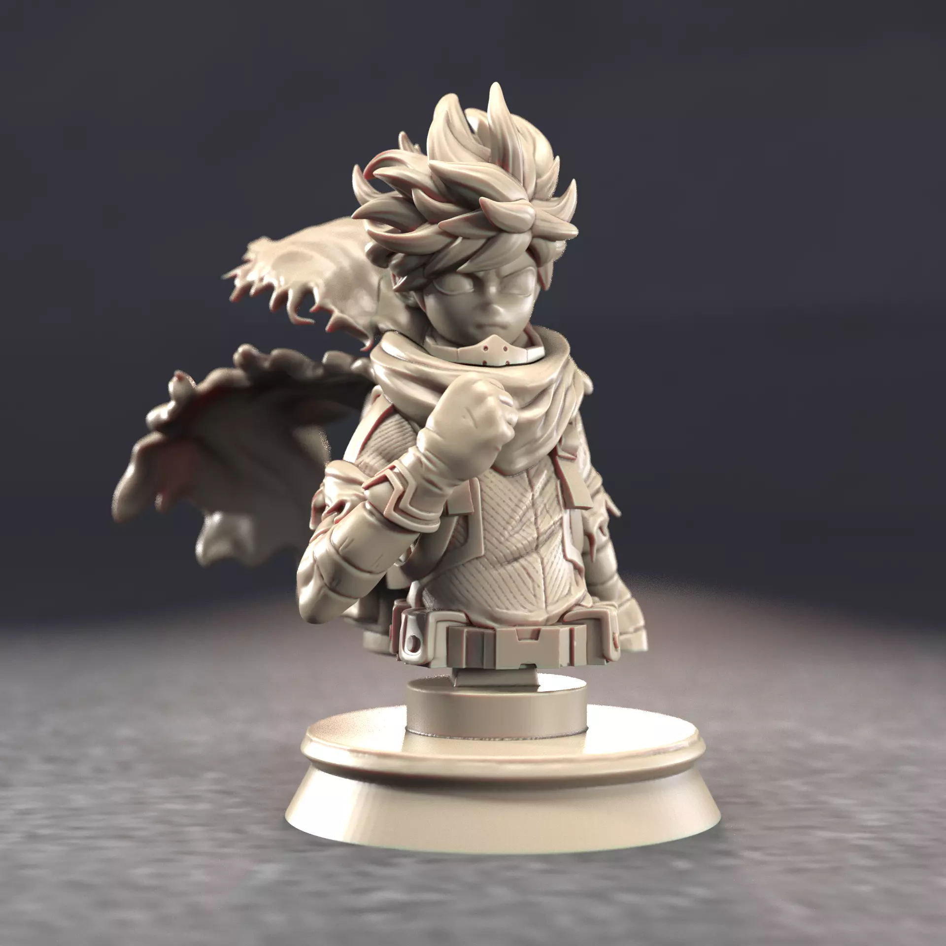 vigilante deku bust 3D print model_0